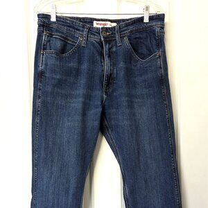 Men's Wrangler Regular Fit Stretch Jeans Blue 34x30 #1796601